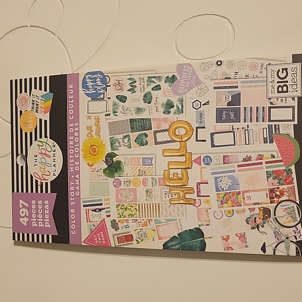 Happy Planner Sticker Book - Color Story (purple band)